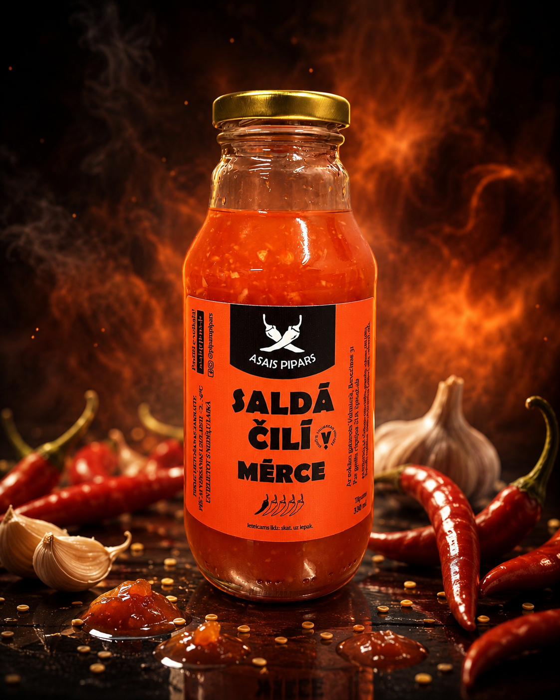 Saldā Čili Mērce 330ml